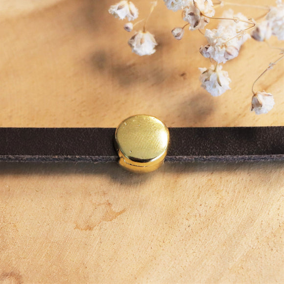 Schuiver 5 mm DQ GOUD rond