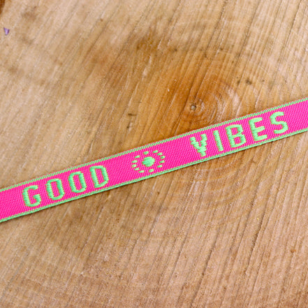 Lint good vibes roze-groen