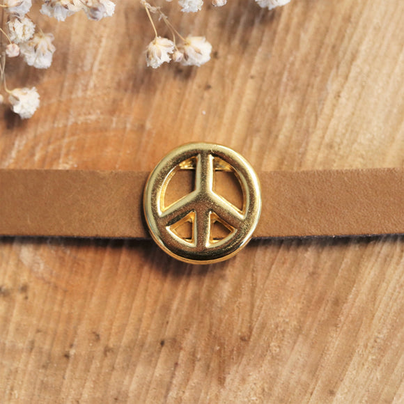 Schuiver 10 mm DQ GOUD peace