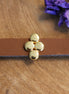 Slider 10mm DQ GOLD Kreis Diamant