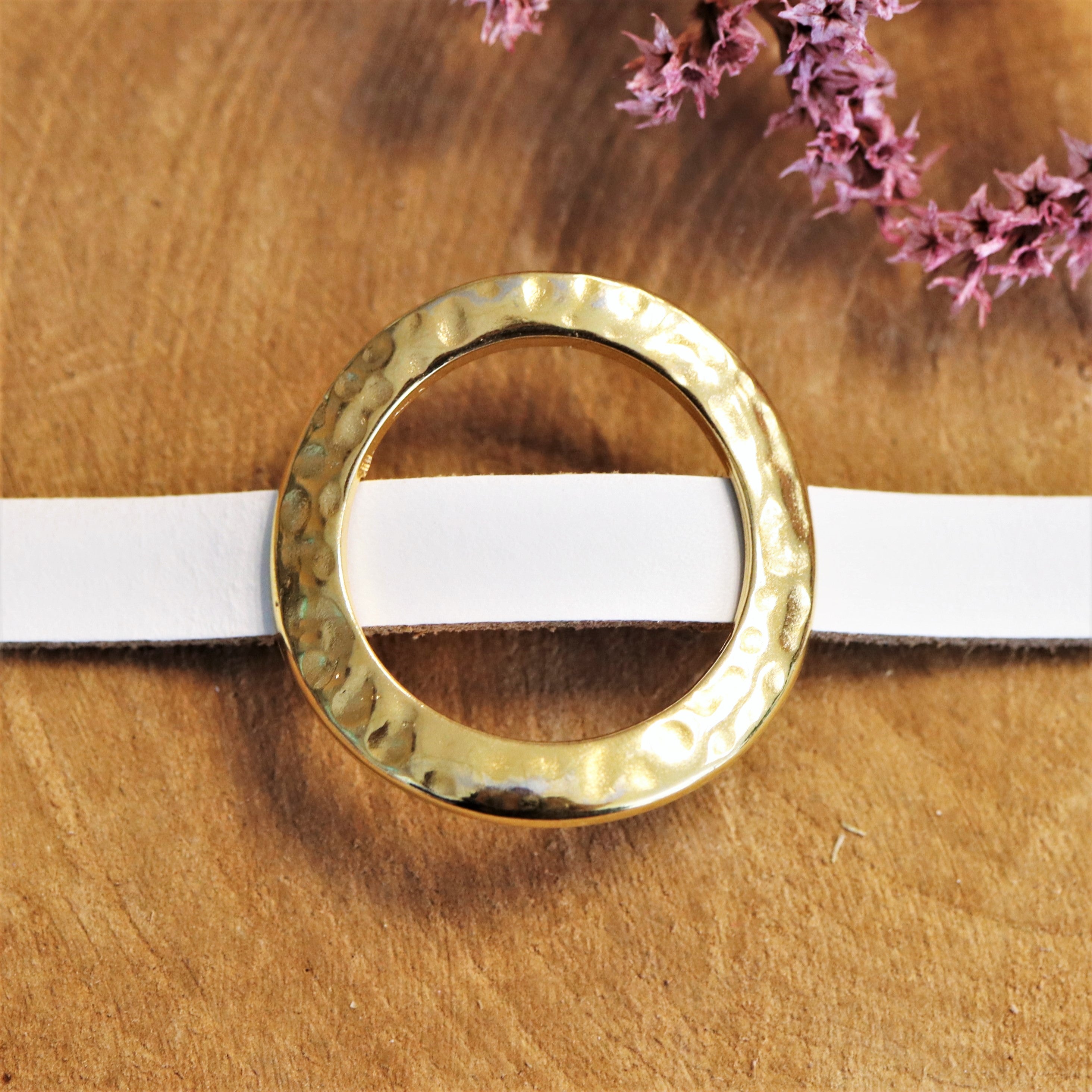 Schuiver 10 mm DQ GOUD rond met motief