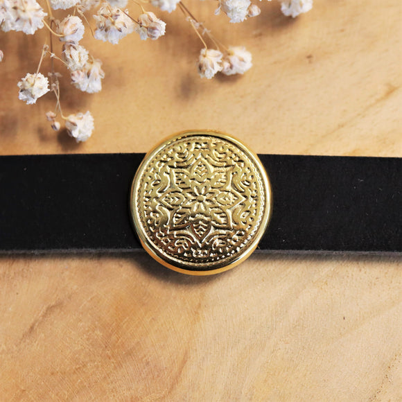 Schuiver 15 mm DQ GOUD mandala