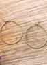 Narrow earring made of stainless steel gold