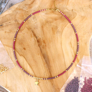 DIY pakket - ketting met ster bedel
