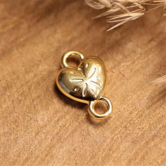 Interposer DQ GOLD Herz mit Sanddollar
