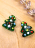 Bead green - glass bead Christmas tree 