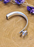 Half bracelet for pointed stone ss39 DQ silver