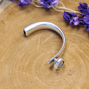 Halve armband voor puntsteen ss39 DQ zilver