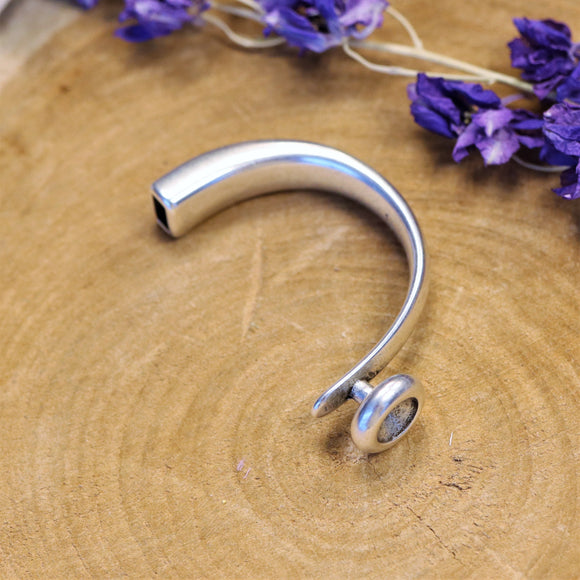 Halve armband voor puntsteen ss39 DQ zilver