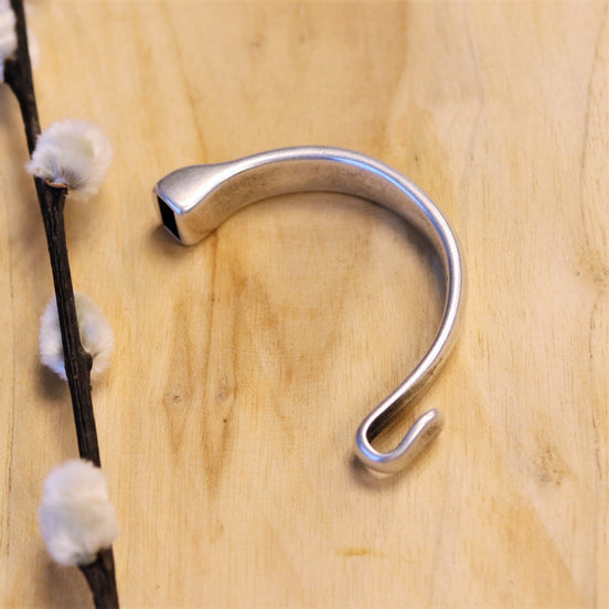 Havle armband met haak DQ zilver