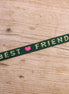 Ribbon best friends green-pink
