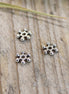 Kraal DQ zilver spacer met bolletjes