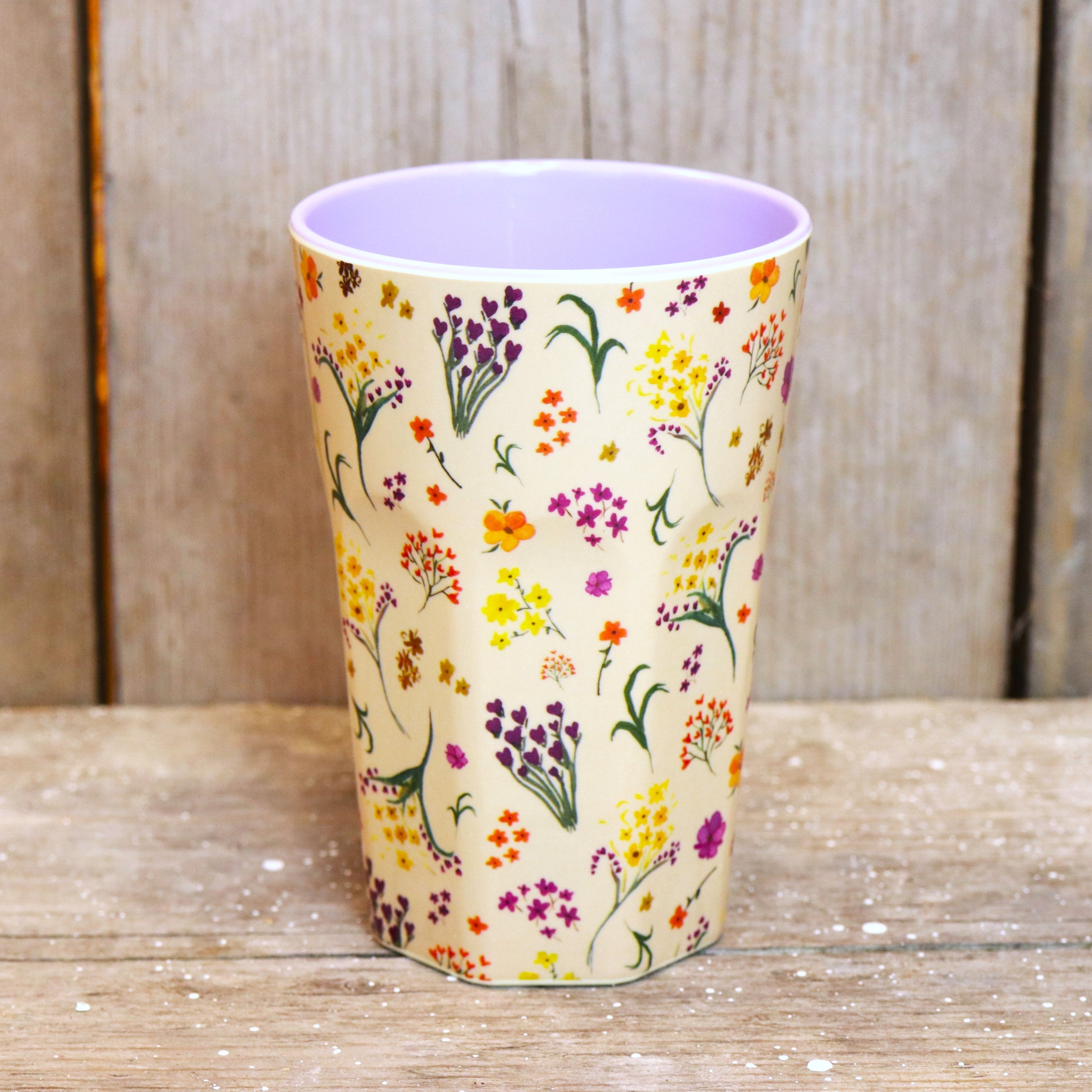 RICE cup large - wild flower print