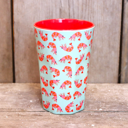 RICE Becher groß - Garnelenmuster