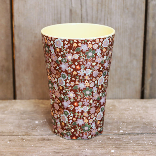 RICE Becher groß - Herbstblumendruck