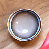 Tapas bakje - bruin met blauwe rand