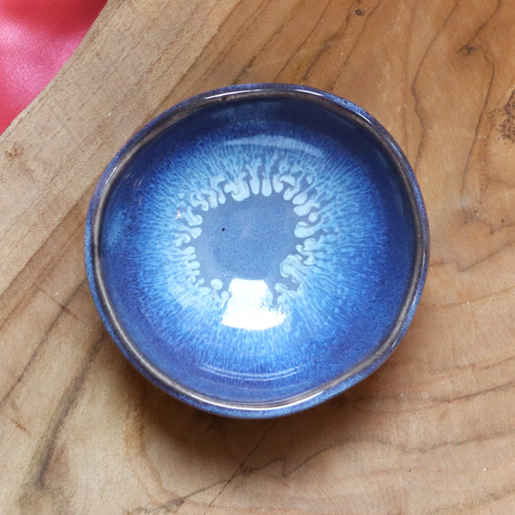 Tapas bakje - blauw gegoten