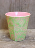 RICE Becher mittelgroß - rosa Blumenfeld