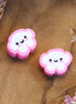 Polymer cloud pink with white