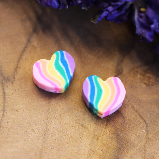 Polymeer regenboog hartje