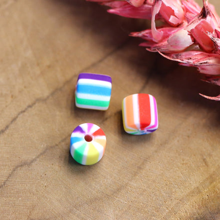 Polymer Striped Rainbow Tube