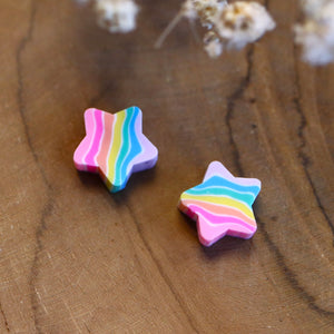 Polymeer regenboog ster