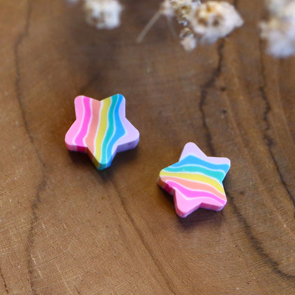 Polymeer regenboog ster