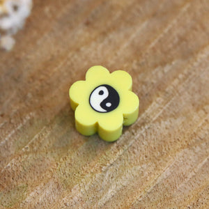 Polymeer Yin Yang gele bloem