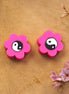 Polymer Yin Yang Pink Flower
