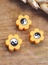 Polymer Yin Yang Orange Flower