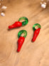 Bead red - glass bead chili pepper