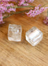 Bead crystal - glass bead large cube