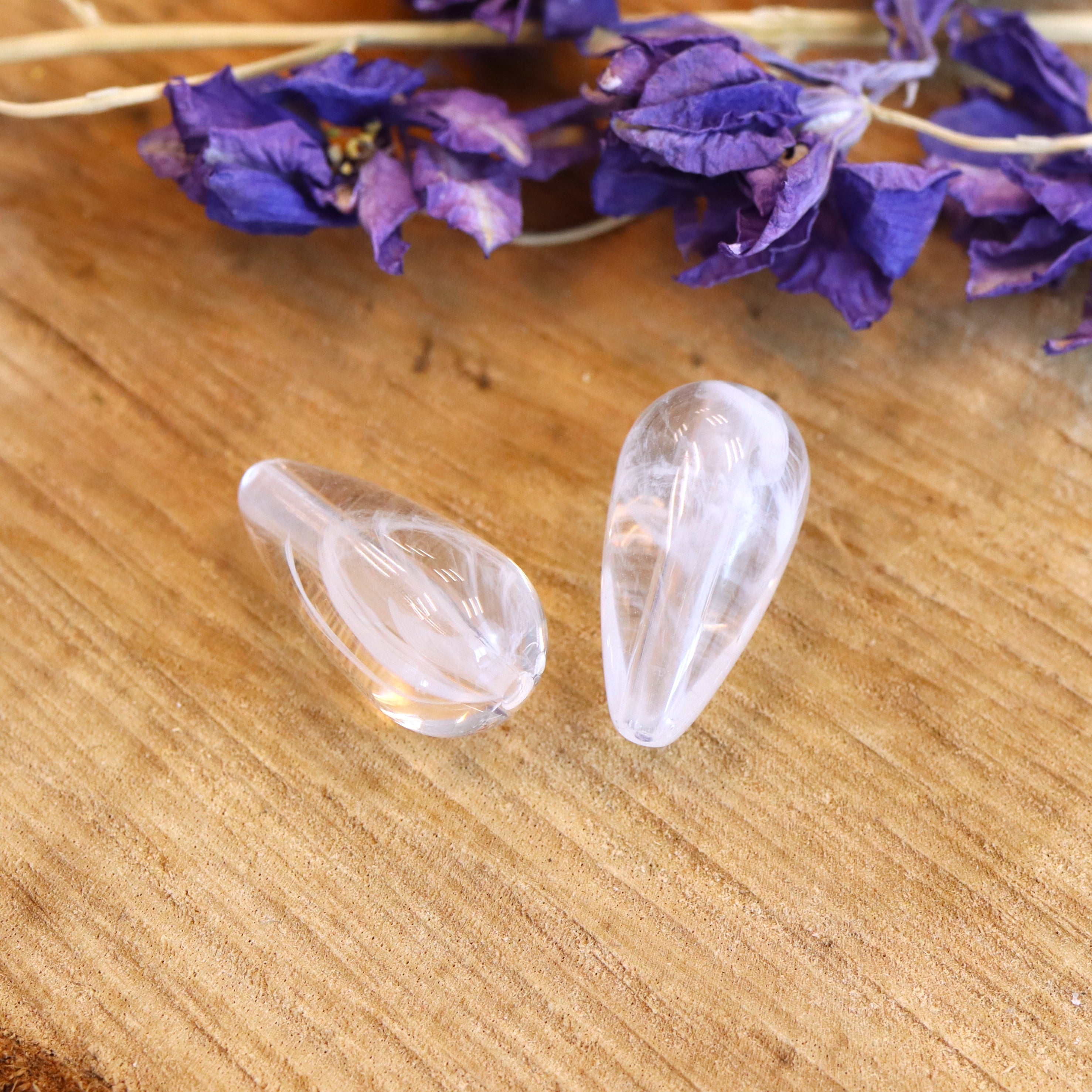 Perle Kristall - Glasperle Tropfen