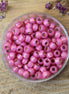 MR6-645 Silverlined alabaster dyed dark rose 10 grams