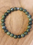 Herenarmband met serpentijn