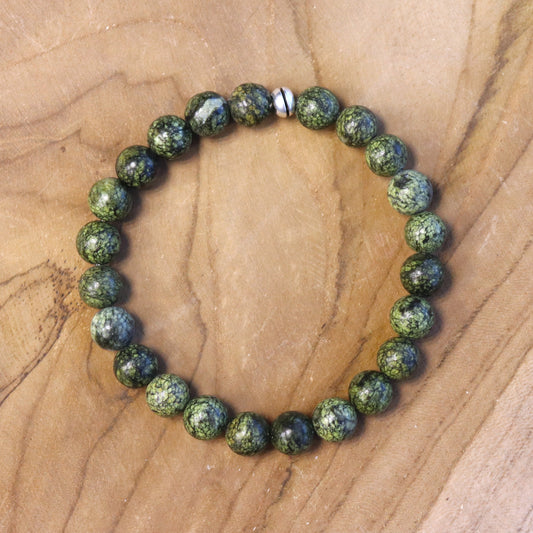 Men's bracelet with serpentine