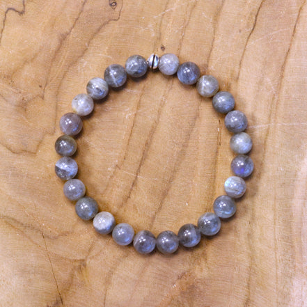 Herenarmband met labradoriet