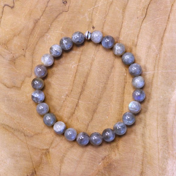 Herenarmband met labradoriet