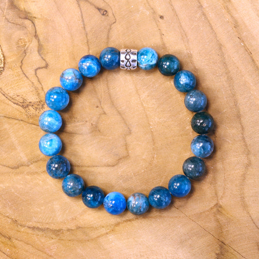 Men's bracelet with apatite
