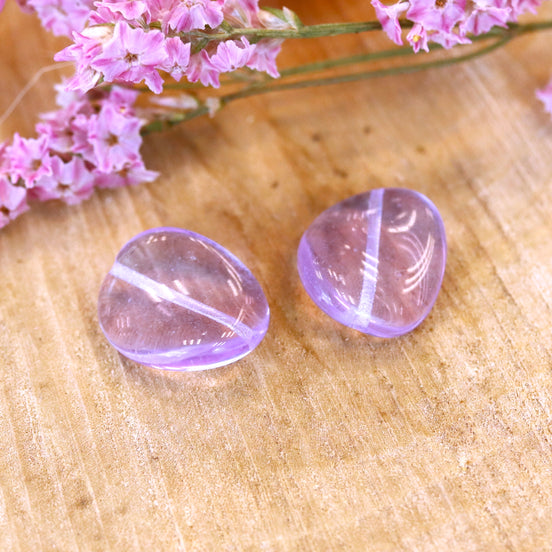 Kraal paars - glaskraal nugget