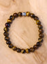 Men's bracelet with tiger's eye