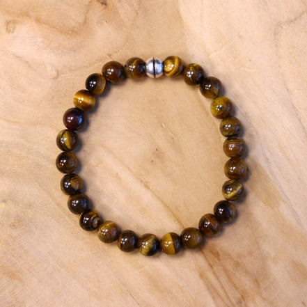 Men's bracelet with tiger's eye