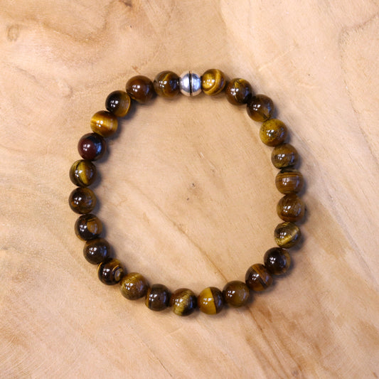 Men's bracelet with tiger's eye