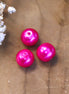 Bead pink - plastic pearl round