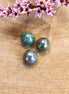 Bead green - round olive plating