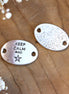 Tussenzetsel DQ zilver keep calm met ster