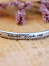 Tussenzetsel DQ zilver never give up