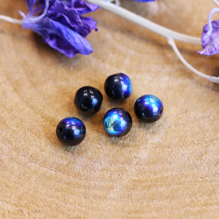Kraal blauw - met olie plating