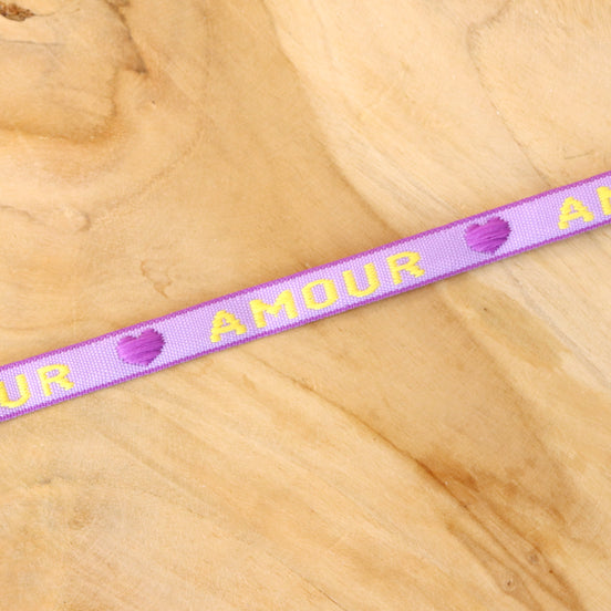 Band Amour lila-gelb