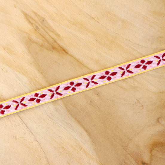 Band Boho Print gelb-rosa-bordeaux